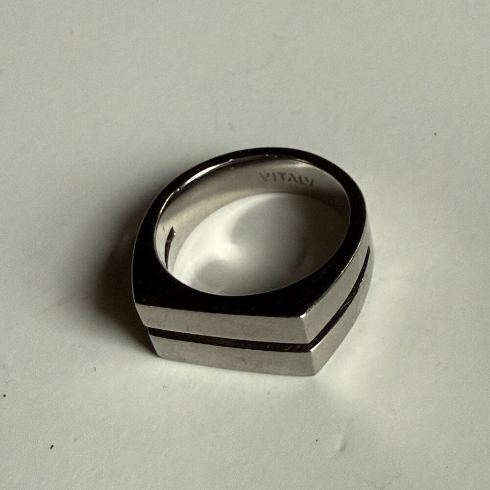 VITALY Divide Stainless Steel Ring - Size 9